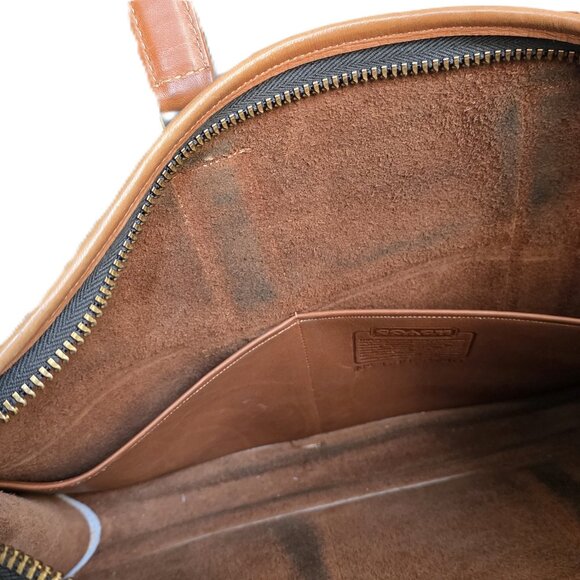 Vintage Coach Brown Leather Business Bag - Picture 12 of 16